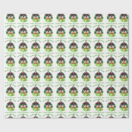 Shih Tzu Kerstmis Cadeaupapier (Vlak)