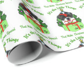 Shih Tzu Kerstmis Cadeaupapier (Rol Hoek)