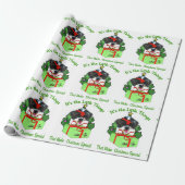 Shih Tzu Kerstmis Cadeaupapier (Uitgerold)