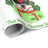 Shih Tzu Kerstmis Cadeaupapier (Rol Hoek)