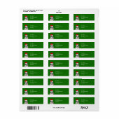 Shih Tzu Kerstmis Etiket (Full Sheet)