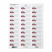 Shih Tzu Kerstmis Etiket (Full Sheet)