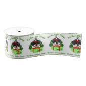 Shih Tzu Kerstmis Grosgrain Lint (Spoel)