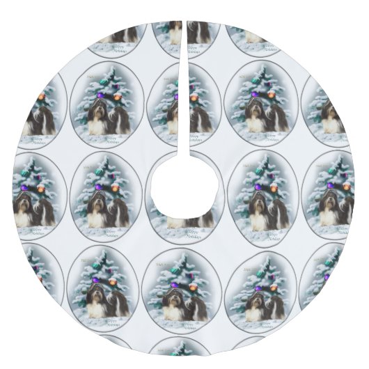 Shih Tzu Kerstmis Kerstboom Rok (Voorkant)