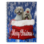 Shih tzu Kerstmis Notitieboek (Voorkant)