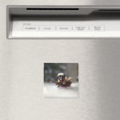 Shih Tzu Kerstmis sneeuw winter Magneet (Insitu (Vaatwasser))