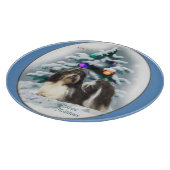 Shih Tzu Kerstmis Snijplank (Hoek)