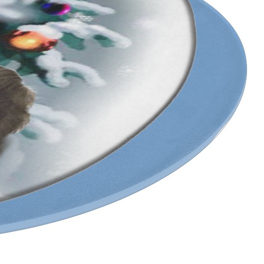 Shih Tzu Kerstmis Snijplank (Hoek)