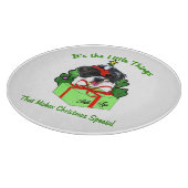 Shih Tzu Kerstmis Snijplank (Hoek)