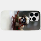 Shih Tzu Kerstsneeuw winter Case-Mate iPhone Case (Achterkant (horizontaal))