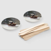 Shih Tzu Kerstsneeuw winter Handwaaier