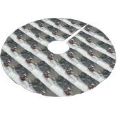 Shih Tzu Kerstsneeuw winter Kerstboom Rok (Gekanteld)