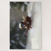 Shih Tzu Kerstsneeuw winter Legpuzzel (Verticaal)