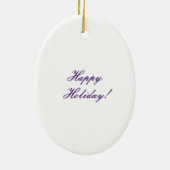 Shih Tzu kerstversiering Keramisch Ornament (Achterkant)