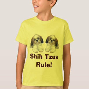 Shih Tzu Kinder T-Shirt Puppies Rule