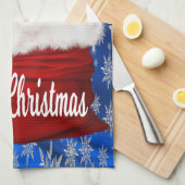 Shih tzu Kitchen Kerstmis Theedoek (Quarter Fold)