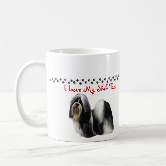 Shih Tzu Koffiemok (Links)