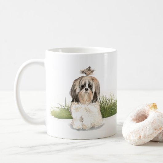 Shih Tzu Koffiemok (Met donut)