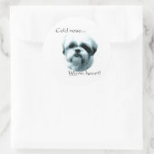 Shih Tzu Koude Neus Warm Hart - Sticker (Tas)