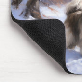 Shih Tzu Laat het Sneeuwen Kerstmis Muismat (Hoek)