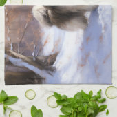 Shih Tzu Laat het sneeuwen Kerstmis Theedoek (Gevouwen)