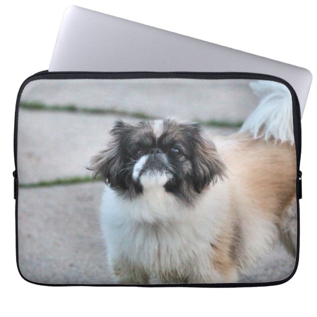 Shih tzu laptop sleeve (Voorkant)