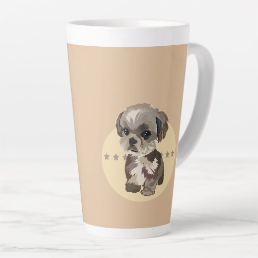 Shih Tzu Latte Mok (Rechterhoek)
