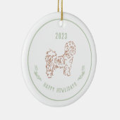 Shih Tzu, Lhasa Apso Hondenvakantie Ornament (Rechts)