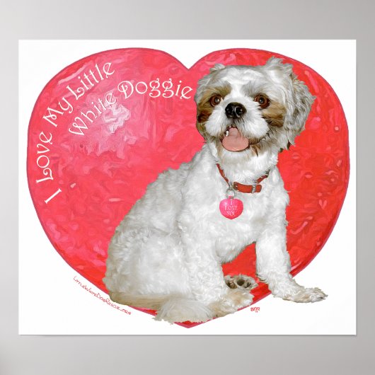 Shih Tzu/Lhasa Apso Valentijnsdag Poster (Voorkant)