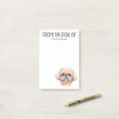 Shih Tzu liefhebber Post-it® Notes (Op bureau)