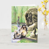 Shih Tzu Lion - Gefeliciteerd met je nieuwe baan Kaart (Gele Bloem)