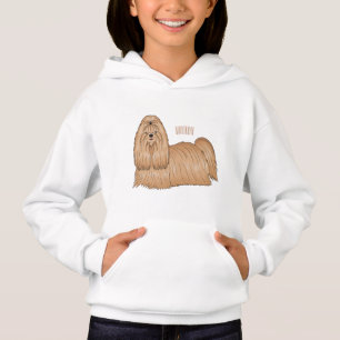 Shih tzu long hair cartoon illustratie