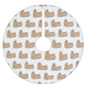 Shih tzu long hair cartoon illustratie kerstboom rok (Voorkant)