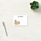 Shih tzu long hair cartoon illustratie post-it® notes (Kantoor)