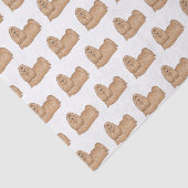 Shih tzu long hair cartoon illustratie tissuepapier (Detail)