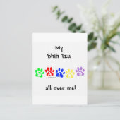 Shih Tzu loopt over je heen Briefkaart (Staand voorkant)
