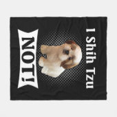 Shih Tzu Love Cute Funny Shih Tzu Fleece Deken (Voorkant (Horizontaal))