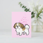 Shih Tzu Love (puppy cut) Briefkaart (Staand voorkant)