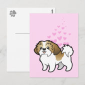 Shih Tzu Love (puppy cut) Briefkaart (Voorkant / Achterkant)