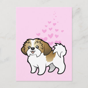 Shih Tzu Love (puppy cut) Briefkaart
