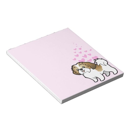 Shih Tzu Love (puppy cut) Notitieblok (Schuin)