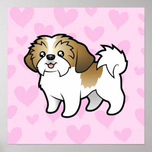 Shih Tzu Love (puppy cut) Poster