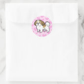 Shih Tzu Love (puppy cut) Ronde Sticker (Tas)