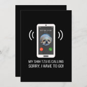 Shih Tzu Lover | Funny Shih Tzu Dog Bedankkaart (Voorkant / Achterkant)