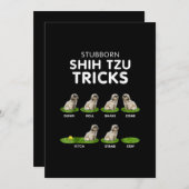Shih Tzu Lover | Funny Shih Tzu Trick Dog Love Bedankkaart (Voorkant / Achterkant)