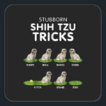 Shih Tzu Lover | Funny Shih Tzu Trick Dog Love Vierkante Sticker<br><div class="desc">Shih Tzu Lover | Funny Shih Tzu Trick Dog Love</div>