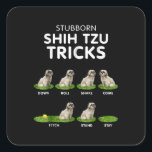 Shih Tzu Lover | Funny Shih Tzu Trick Dog Love Vierkante Sticker<br><div class="desc">Shih Tzu Lover | Funny Shih Tzu Trick Dog Love</div>