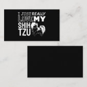 Shih Tzu Lover| Ik hou gewoon van mijn sjiitische  Informatiekaartje (Voorkant / Achterkant)