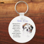 Shih Tzu Lovers Gifts Sleutelhanger (Voorkant)