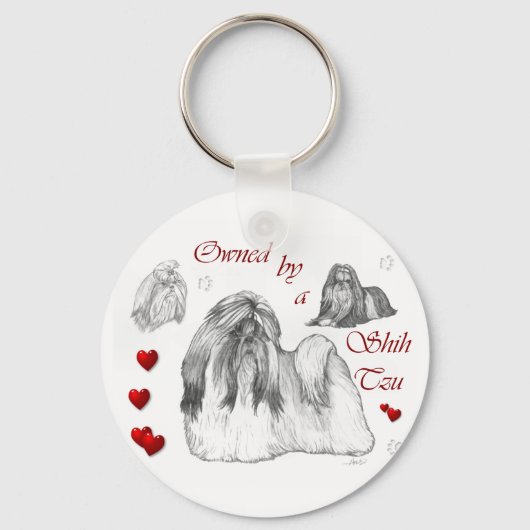 Shih Tzu Lovers Gifts Sleutelhanger (Voorkant)